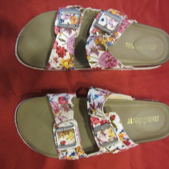 MADDEN GIRL BLAIRR, GIRLS/WOMENS FLORAL SANDALS SIZE 6M - Picture 2 of 7